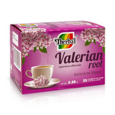 Therbal Valerian Herbal Supplement 1g capsules front view