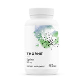 THORNE L-Lysine 500mg Supplement front view with packaging