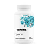 THORNE Vitamin B12 1mg Methylcobalamin Capsules front view