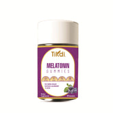 TIKDI Melatonin Gummy 5mg front view with blueberry flavour