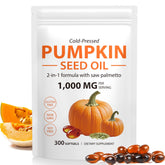 Tiuedu Pumpkin Seed Oil Capsules 300 softgels front view