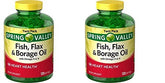 TNDCKP Fish Oil Dietary Supplement pack of 2 bottles with 120 softgels each