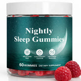 TOGOLIUN Nightly Sleep Gummies 60 count strawberry flavour front view