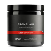 Toniiq Bromelain Capsules 3600 GDU front view