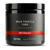 Toniiq Milk Thistle Capsules 1000mg front view