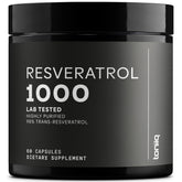 Toniiq Resveratrol 1000mg supplement front view
