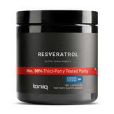 Toniiq Resveratrol Capsules 600mg front view