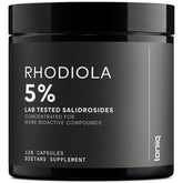 Toniiq Rhodiola Rosea 600mg supplement bottle front view