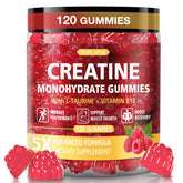 TOPCAPAK Creatine Gummies raspberry flavour front view