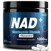 TOPCAPAK NAD Supplement 1000mg Resveratrol Capsules front view