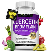 Toplux Bromelain Quercetin Supplement 1000mg 200mg capsules front view