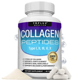 Toplux Collagen Peptides Supplement 90 Capsules front view