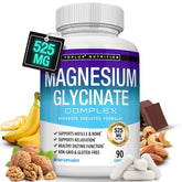 Toplux Magnesium Glycinate Supplement 525mg front view