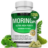Toplux Moringa Oleifera Capsules 1200mg front view