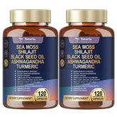 Totaria 25-in-1 Sea Moss Capsules front view of bottle