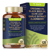 Totaria Oregano & Black Seed Oil Capsules bottle front view