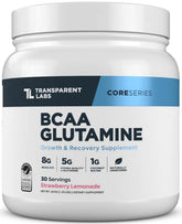 Transparent Labs BCAA Glutamine Powder 615g front view