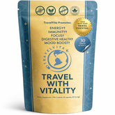 TravelVita travel supplement 60 capsules front view