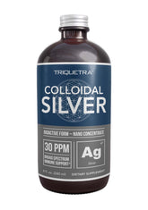 Triquetra Health Colloidal Silver 397g glass bottle front view