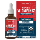 Triquetra Health Full-Spectrum Vitamin B12 1000mcg liquid supplement front view
