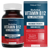 Triquetra Health Full-Spectrum Vitamin B12 5000 mcg supplement front view