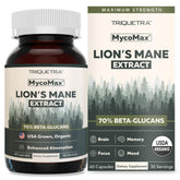 Triquetra Health MycoMax Lion's Mane Mushroom Capsules front view