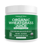 Triquetra Health Organic Wheatgrass Juice Powder 150g front view