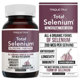 Triquetra Health Total Selenium 200mcg capsules front view