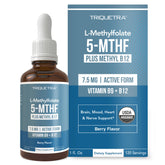 Triquetra Health Vitamin B9 supplement front view with packaging