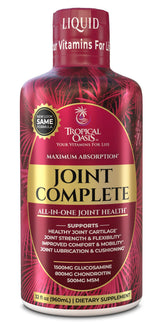 Tropical Oasis Liquid Joint Complete Formula front view with label