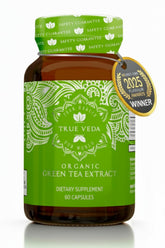 True Veda Organic Green Tea Extract 140g front view