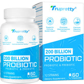 Trupretty Probiotics 200 Billion CFU bottle front view