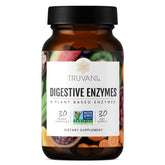 Truvani Multi-Enzymes Supplement front view with capsule bottle