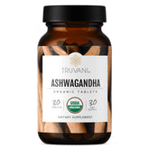 Truvani Organic Ashwagandha Supplement 159g front view