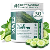 TruWild Wild Greens Organic Superfood Adaptogen Powder front view