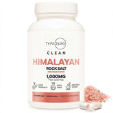 Type Zero Himalayan Salt Capsules 1000mg bottle front view