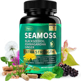 Uheco Sea Moss Capsules 21-in-1 Superfood Supplement front view