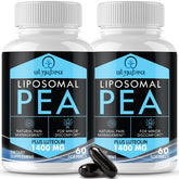 Ulmubra Liposomal PEA Supplement 1300mg softgel capsules front view