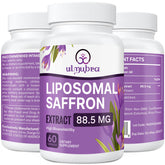 Ulmubra Saffron Supplement 88.5mg capsule bottle front view