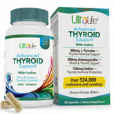 ULTALIFE Thyroid Support Supplement bottle front view