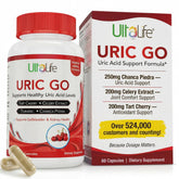 ULTALIFE Uric Acid Support Supplement 60 Capsules front view