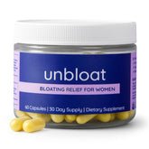 Unbloat Multi-Enzyme Supplement 60 Capsules front view