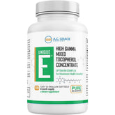 UNIQUE E Vitamin E Mixed Tocopherols 120 Soft Gels front view