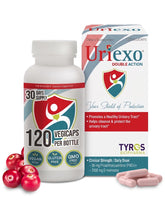 Uriexo Cranberry D-Mannose Supplement front view of packaging