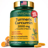 VAHDAM Turmeric Supplement capsules front view