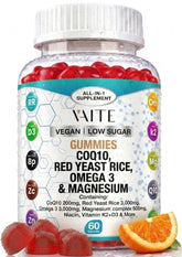 VAITE CoQ10 Gummies front view with packaging