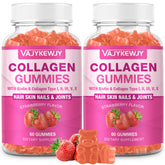 VAJYKEWJY Collagen Gummies front view with packaging