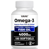 VANI Omega-3 Fish Oil Softgels 4000MG front view