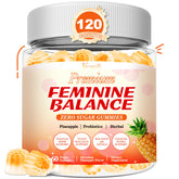 Vazatisi Feminine Balance Gummies 300g front view with pineapple flavour