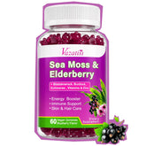 Vazatisi Sea Moss Elderberry Gummies front view packaging
